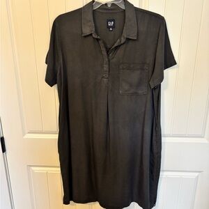 GAP Charcoal Gray Shirt Dress